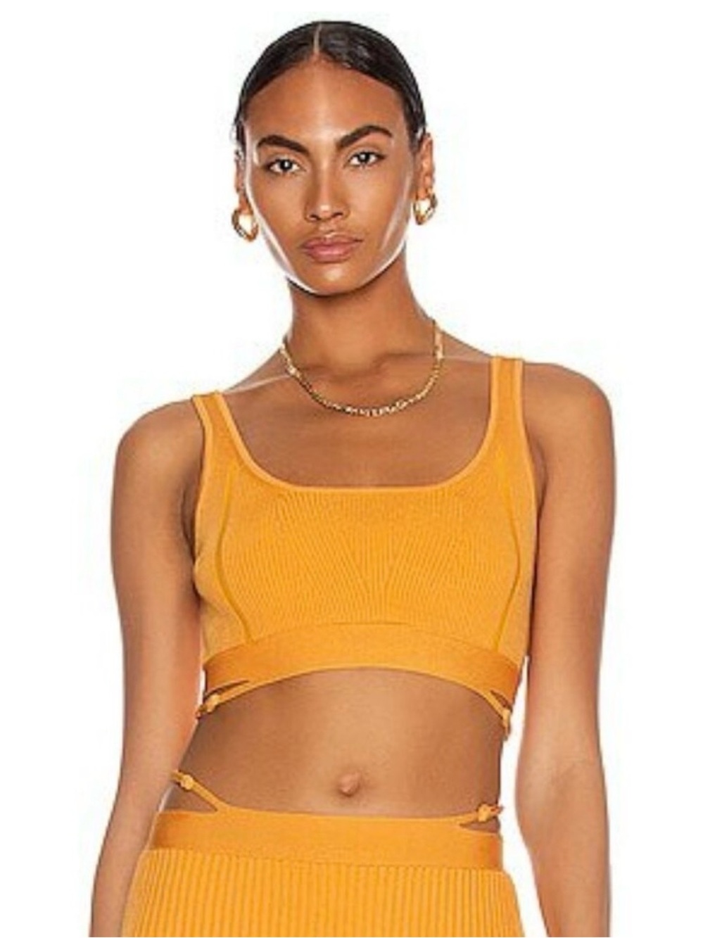 Jonathan Simkhai Compact Rib Bra Strap Top